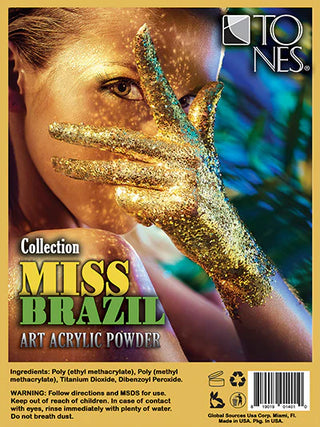 Acrylic Art Powder - Encapsulated Collection: Miss Brazil (12 X 0.25 Oz)