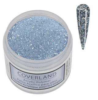 Coverland Acrylic Powder 1.5 Oz "Crushed Silver" Silver - Limited Edition