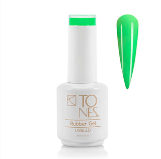 Rubber Base Gel #40 - Green With Envy | Green | UV/LED | 15 mL / .50 fl oz