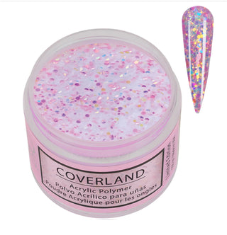 Polvo acrílico Coverland de 1,5 oz, color rosa chicle, edición limitada