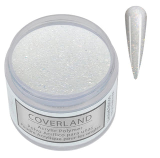 Polvo acrílico Coverland de 1,5 oz "Frosted Diamonds" blanco - Edición limitada