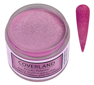 Polvo acrílico Coverland 1.5 Oz "Party Diva" Edición limitada *Brilla en la oscuridad*